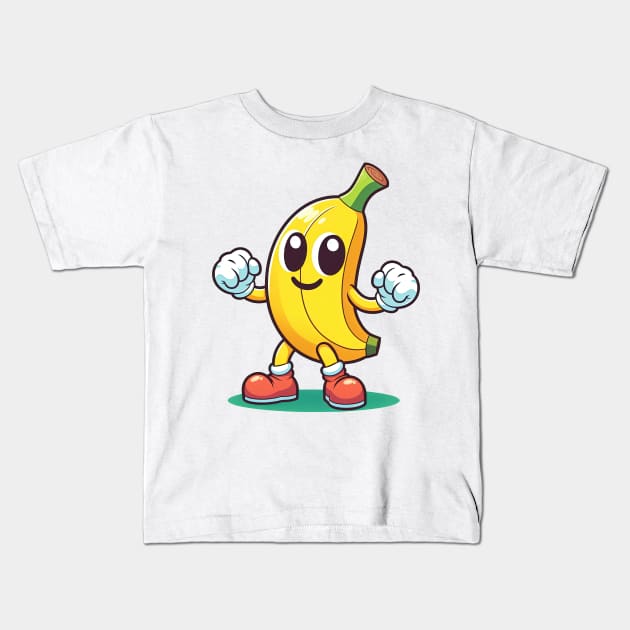 Silly Banana Buddy Kids T-Shirt by T-Shirt Paradise